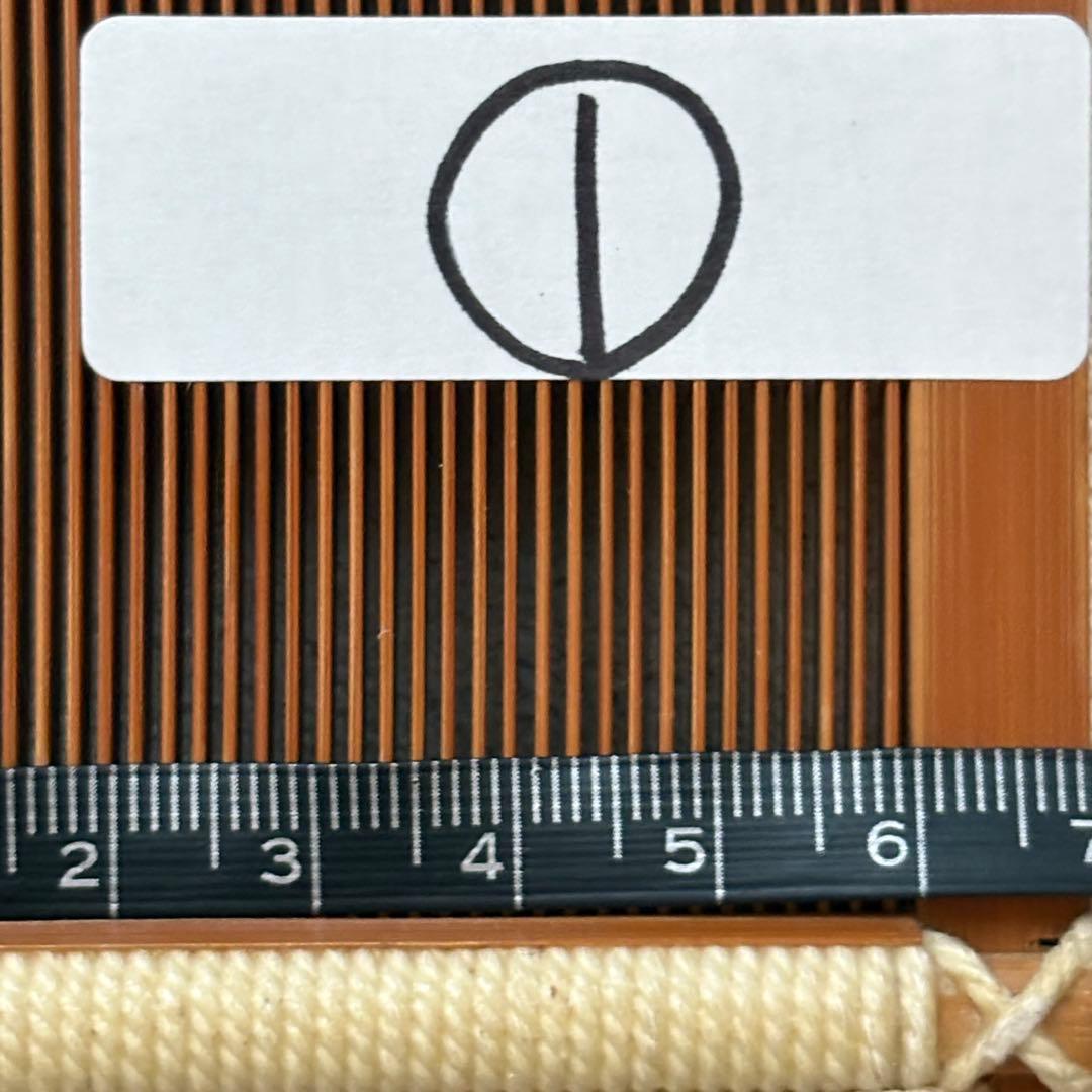 【貴重】①竹筬　東京手織機　筬　25羽　機織り　手織り　織器具