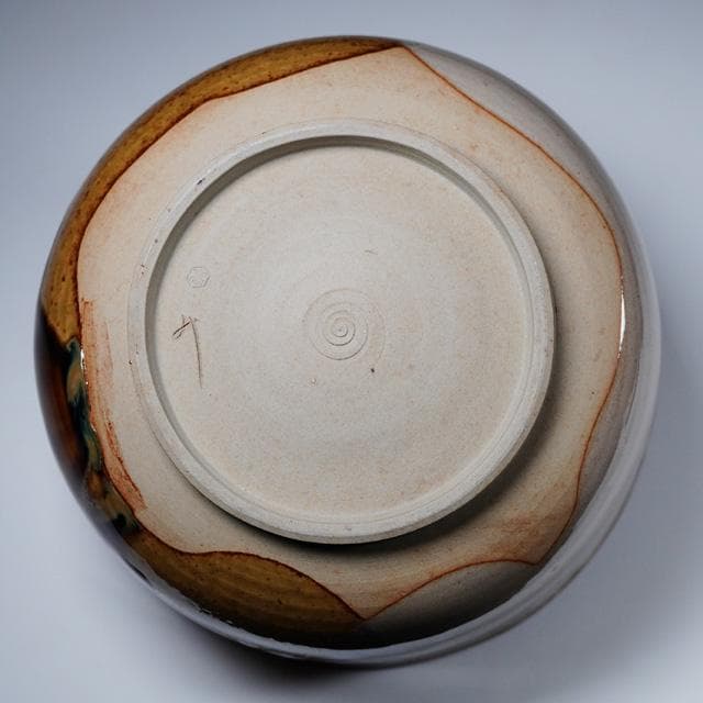 亀井味楽 高取七宝透し菓子鉢 共箱 茶道具 菓子器 掛け分け