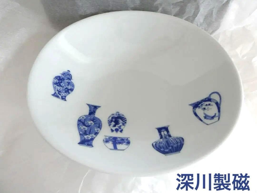 a507 古伊万里 印判手 皿 5枚 楽天市場】染付地紋壽字 7 【古伊万里