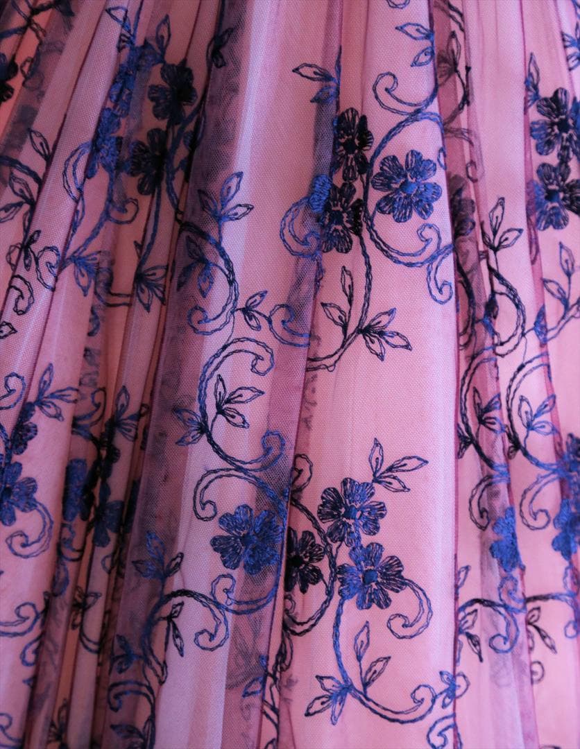 569グレースコンチネンタル高級ウエディングドレス7号9号11号紺カラードレス