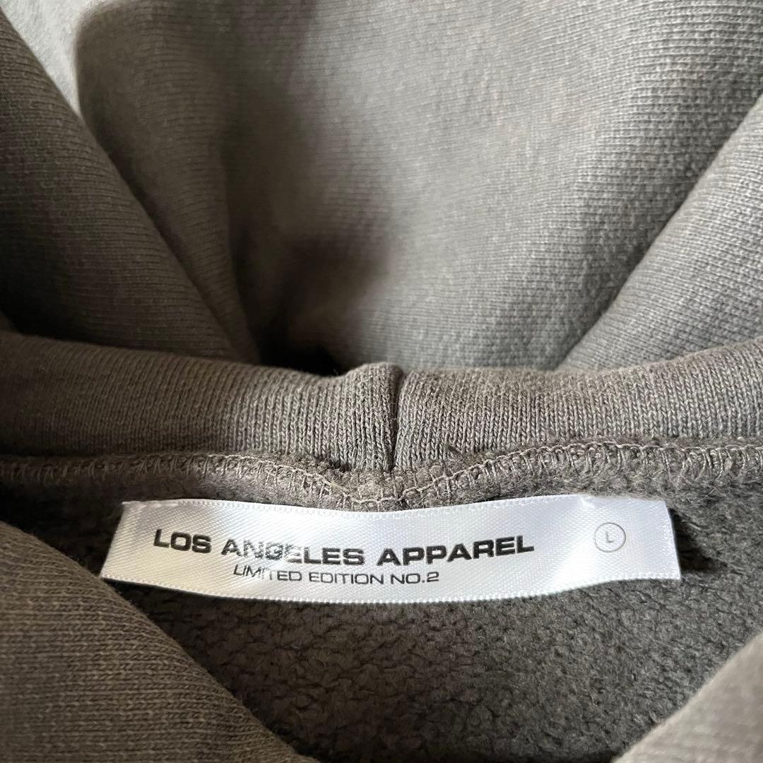 USA製 古着 ロサンゼルスアパレル ブラック フェード スウェット パーカー