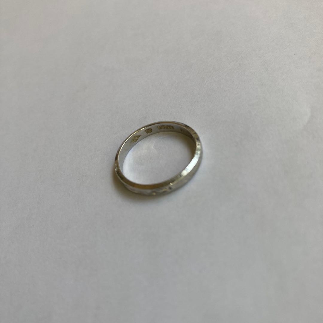さ*そ様 ビンテージ Pt900 刻印 2.8g 矢と星リング 8号 指輪 プラ