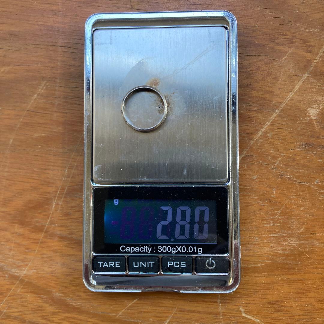 さ*そ様 ビンテージ Pt900 刻印 2.8g 矢と星リング 8号 指輪 プラ