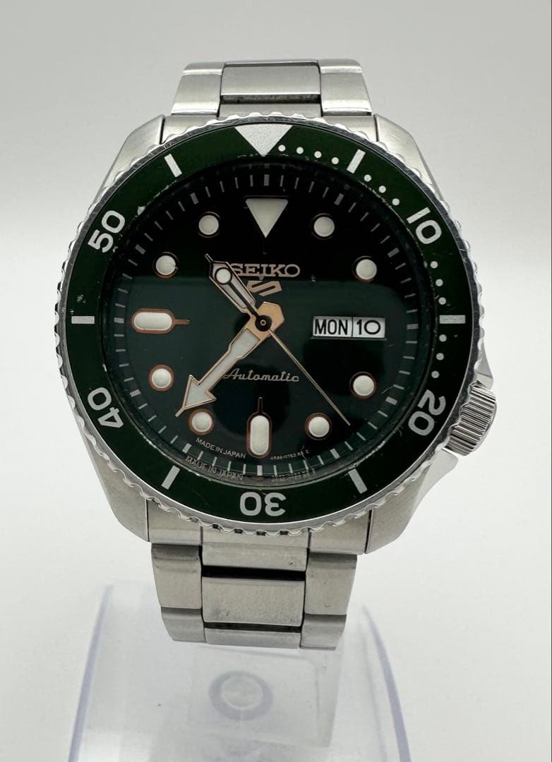 SEIKO 5 スポーツ セイコー 4R36-07G0 自動巻き グリーン