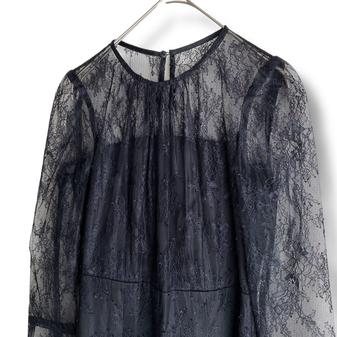 新品✨セルフォード　総レースオールインワンドレス　結婚式　パーティー　ブラック