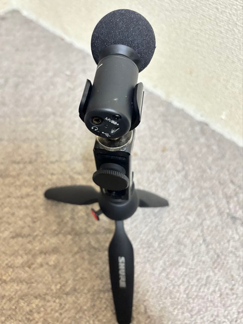 SHURE コンデンサーマイク 三脚スタンド付き