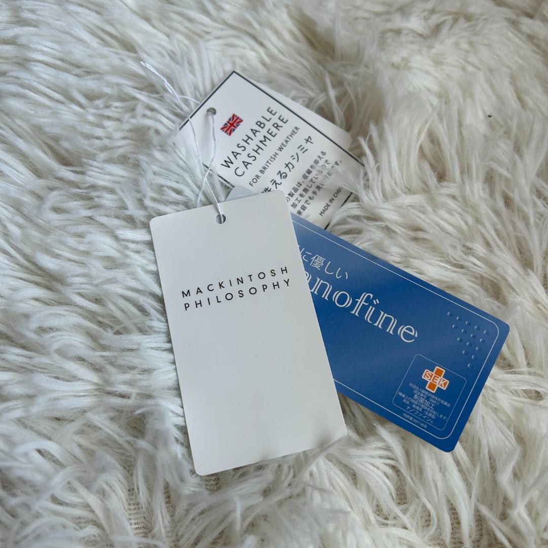 未使用 マッキントッシュフィロソフィー カシミヤ100% 大判ストール