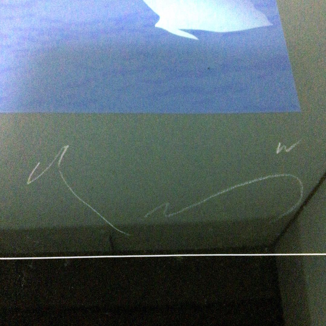 No1469真作　井上公三シルクスクリーン版画「夜の窓辺」13/100 送料無料