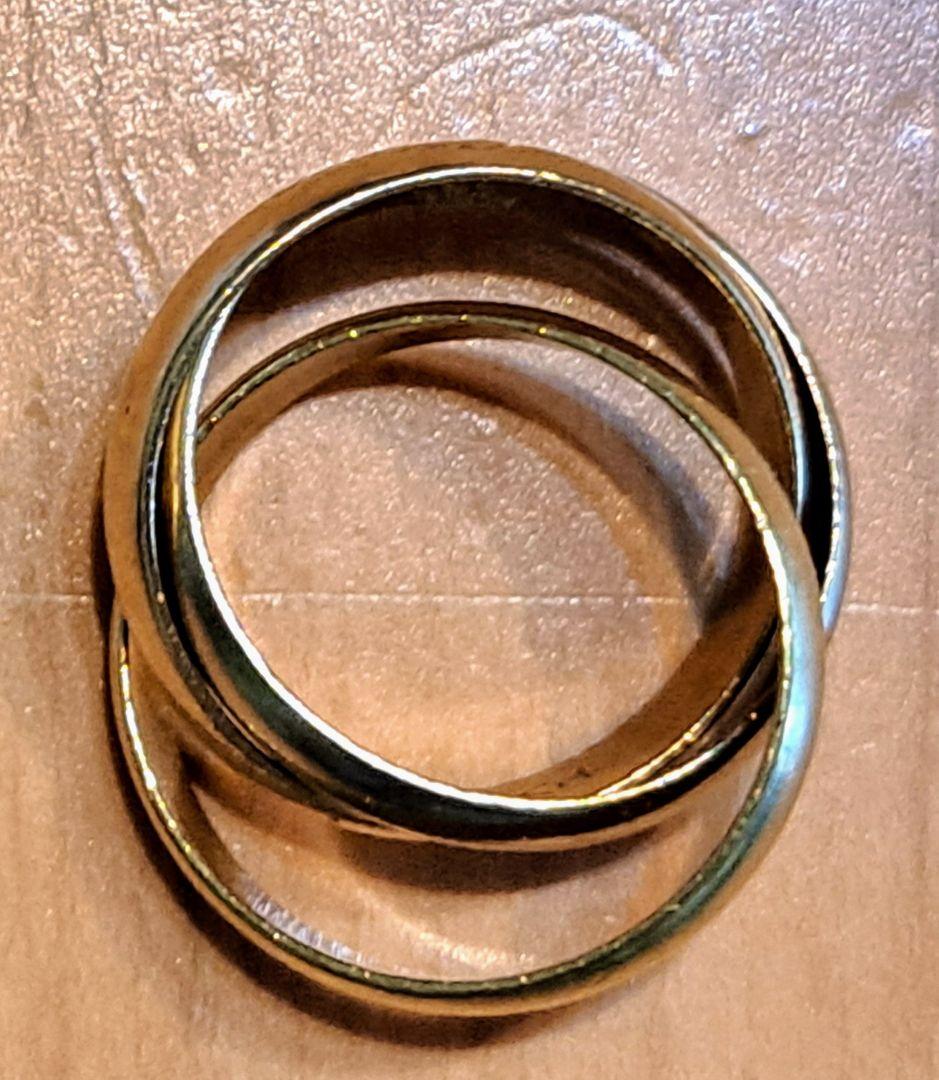 U*a様 カルティエCartierトリニティリング指輪 K18スリーゴールドtr