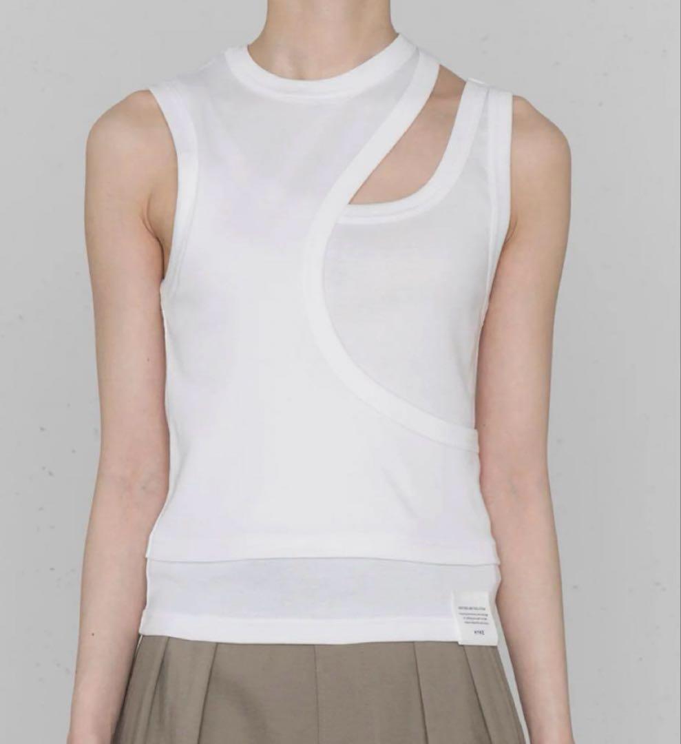 t★【新品・タグ付き】hykeハイクLAYERED TANK TOP