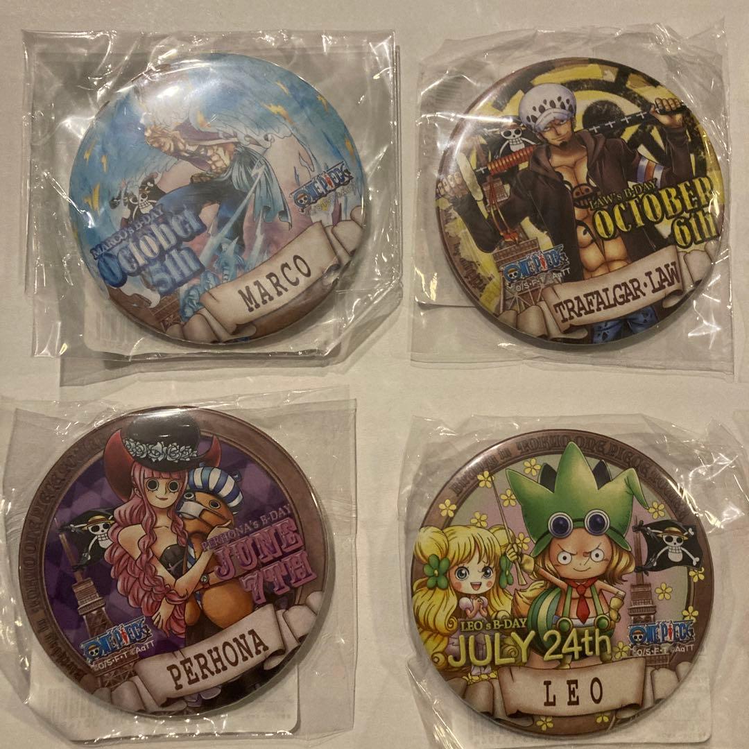 ワンピース　バースデー缶バッジ　まとめ