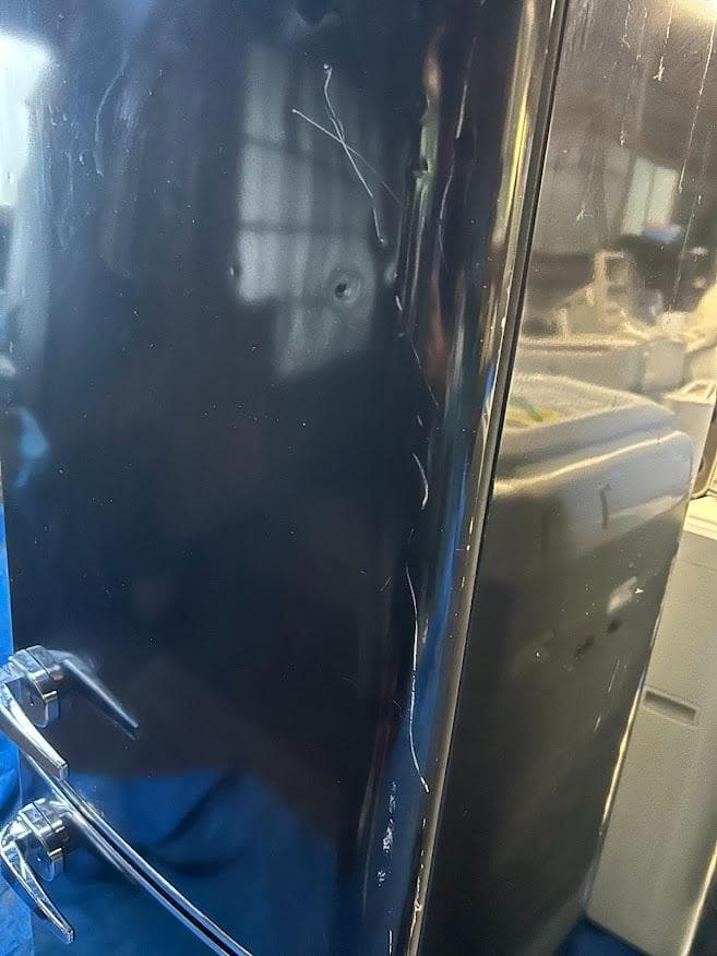 アイリスオーヤマ　レトロ風　冷蔵庫 PRR-142D-B ブラック 130L