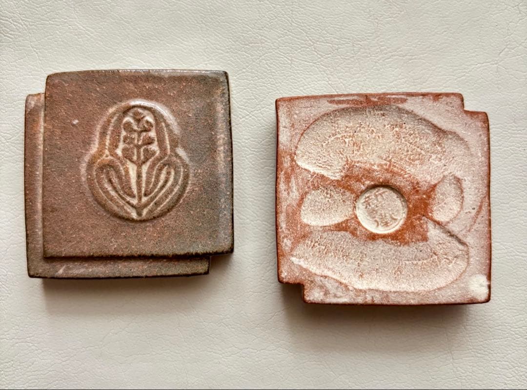 萩焼 十四代 坂倉新兵衛 香合 茶道具