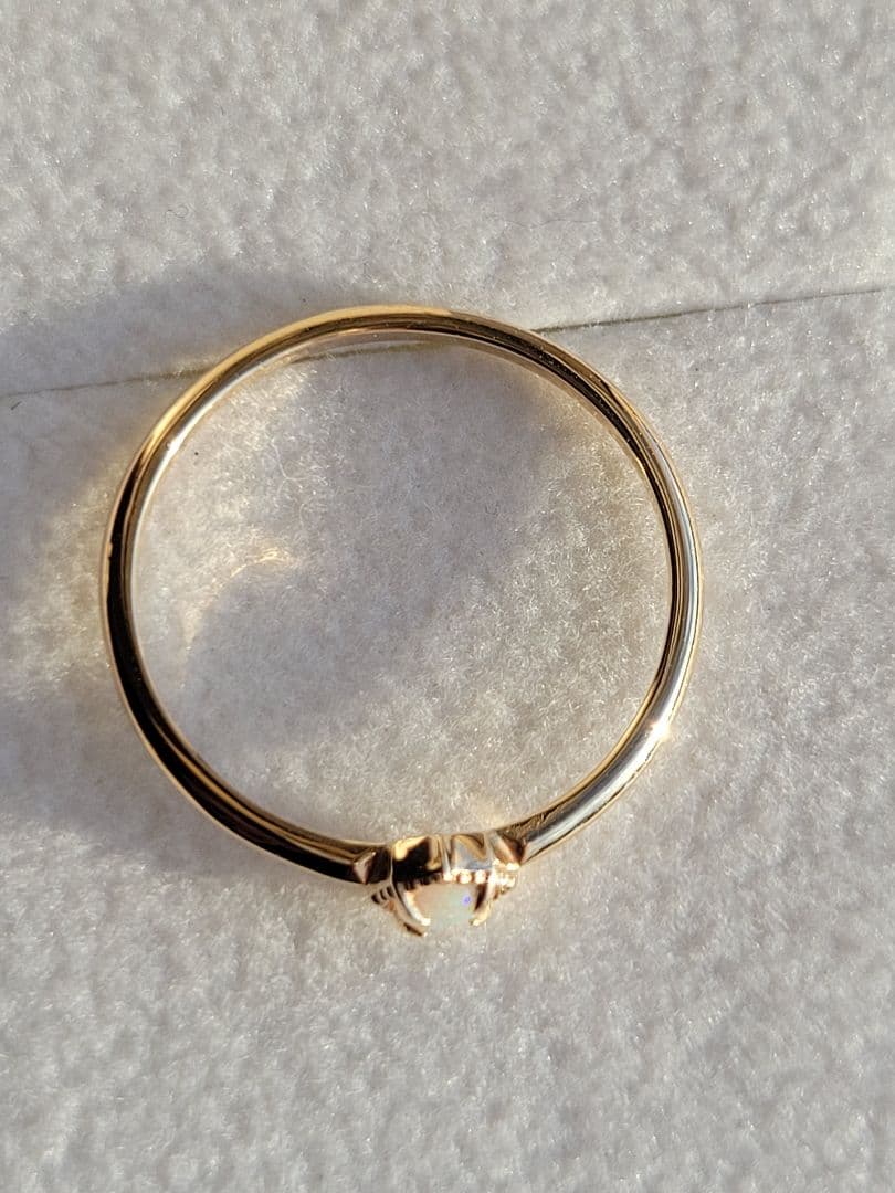 美品★K10 YG NOIR DE POUPEE リング 指輪 オパール