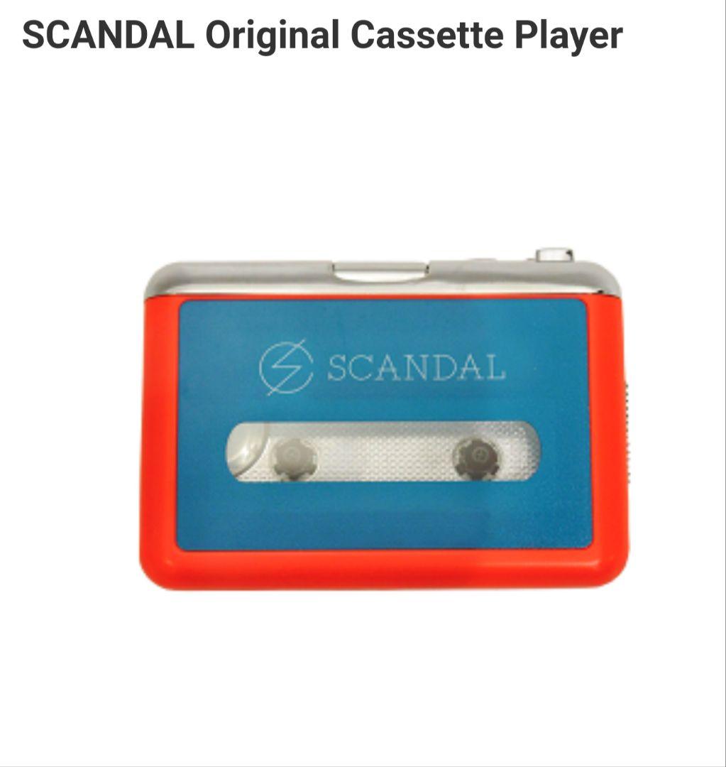 SCANDAL ポータブルカセットプレイヤー＋カセットテープ1本 CD・DVD