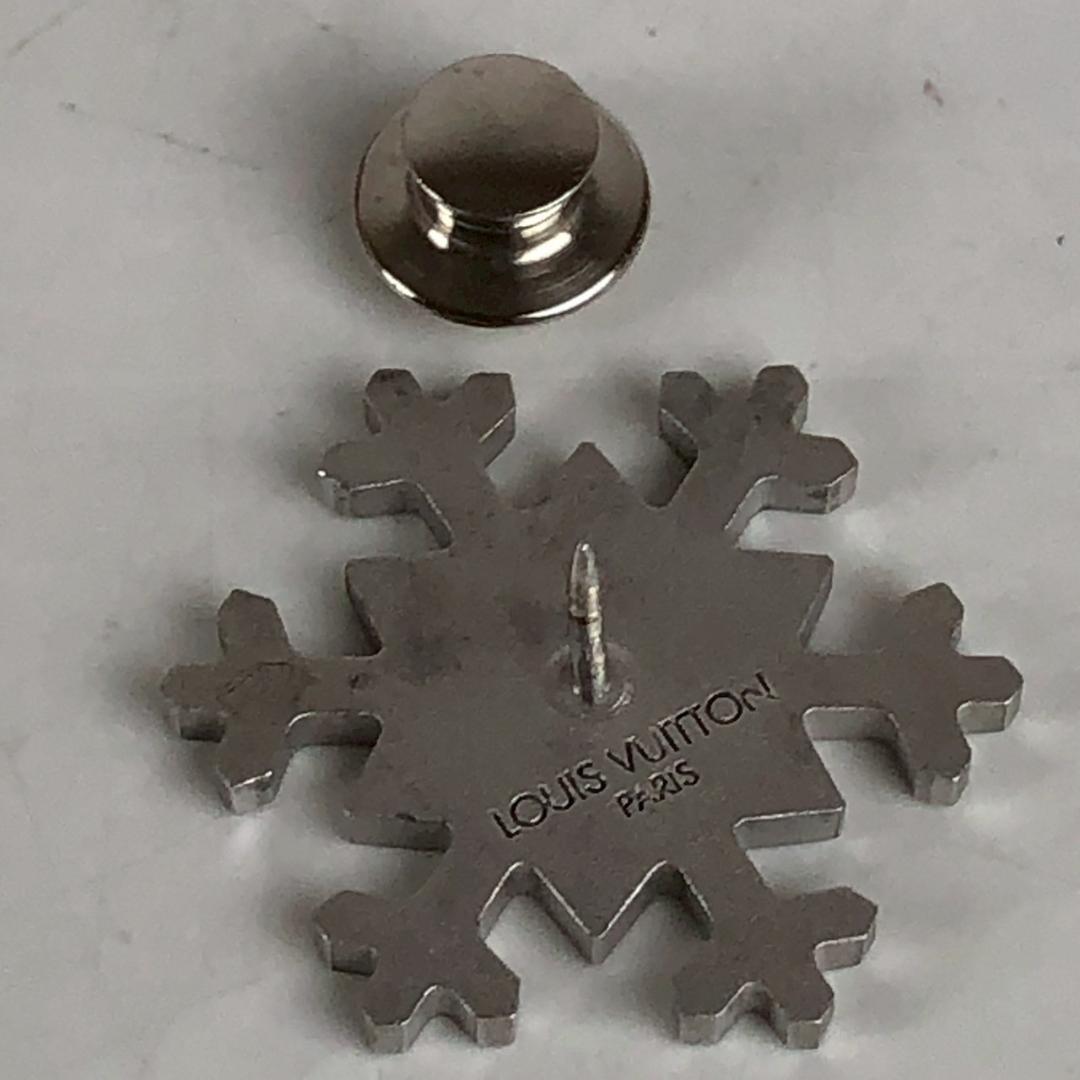 Louis Vuitton ルイ・ヴィトン スノーフレーク ピンバッジ シルバー