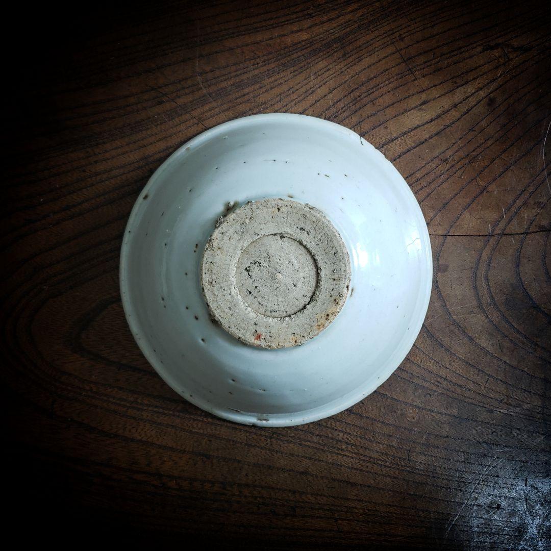 古染付 皿 なずな 草文様 中国骨董 鉢 丼 茶碗