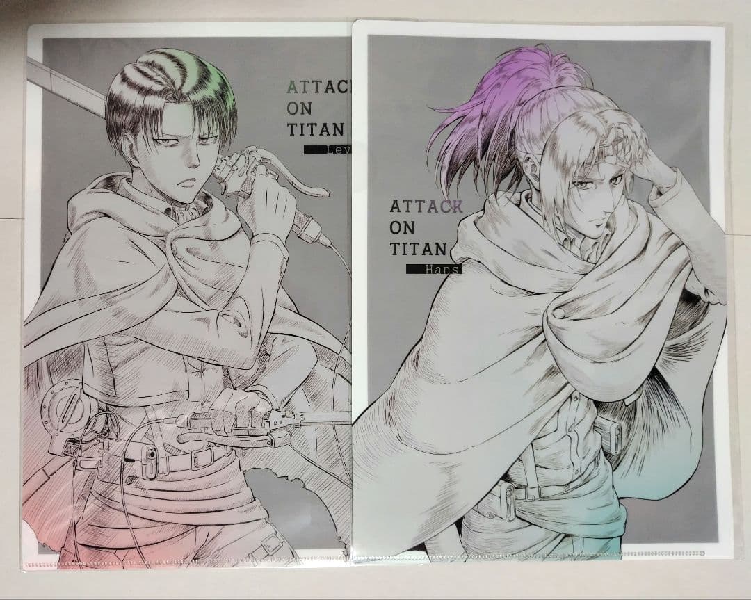 進撃の巨人 WIT STUDIO クリアファイル リヴァイ ハンジ 進撃の巨人 WIT STUDIO クリアファイル リヴァイ ハンジ 進撃の巨人