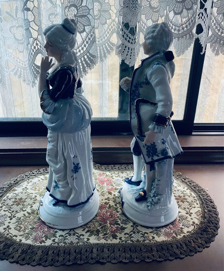 ⭐️レア レトロ Demain (ドマン) 陶器人形 ヨーロピアン貴族 高級感満載