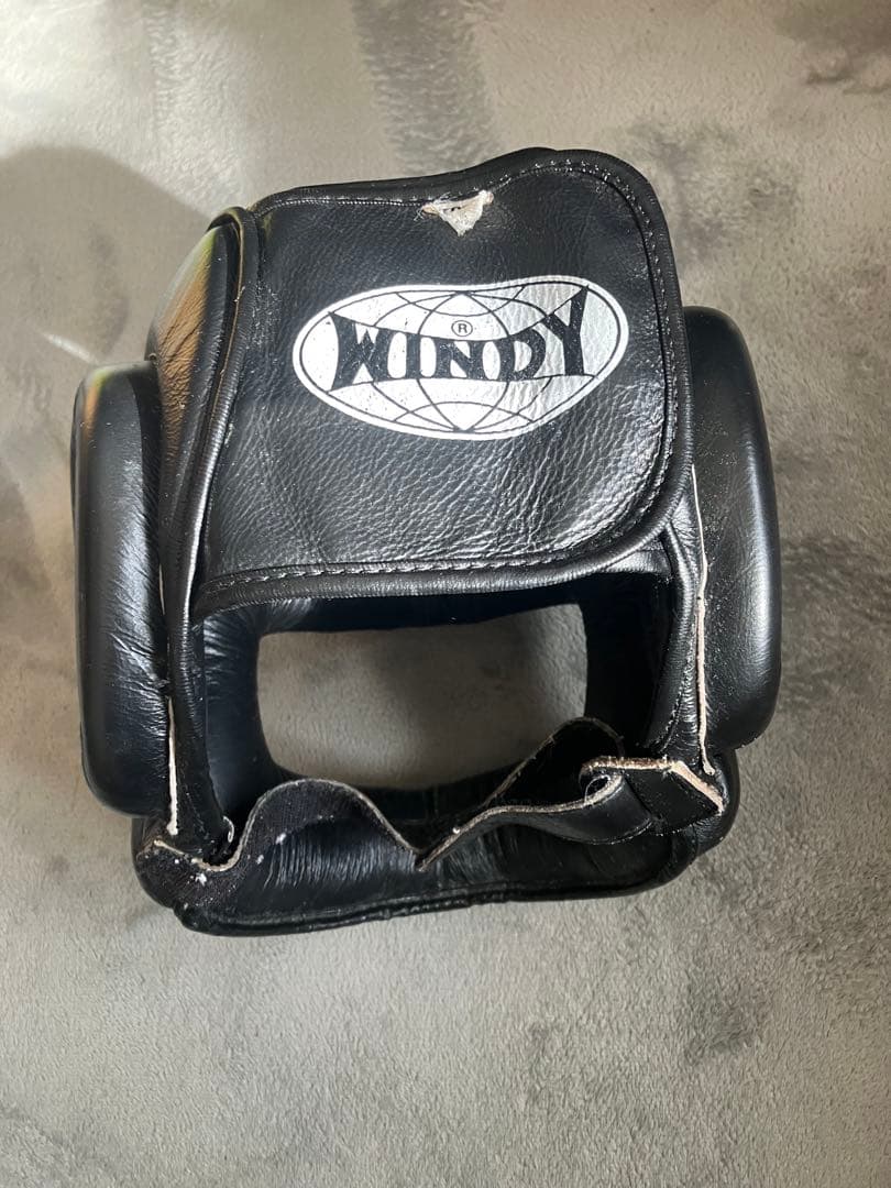 WINDSY ボクシングヘッドギア 黒 M