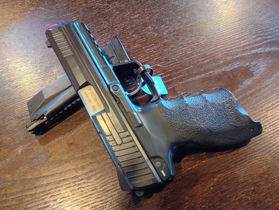 HK45 ガスガン ブラック 付属マガジン付き