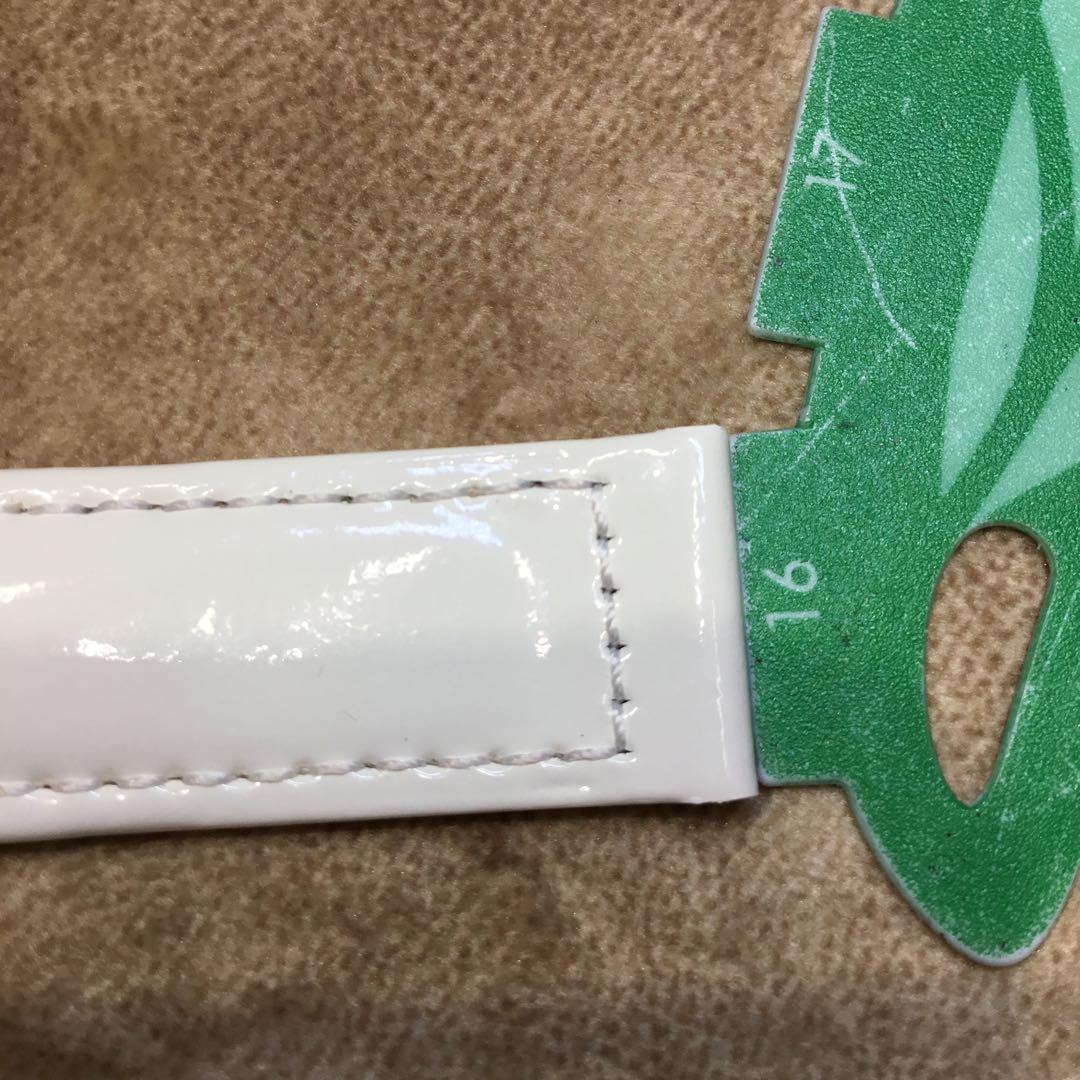 カルティエ エナメルベルト アイボリー 18ミリ (A184)