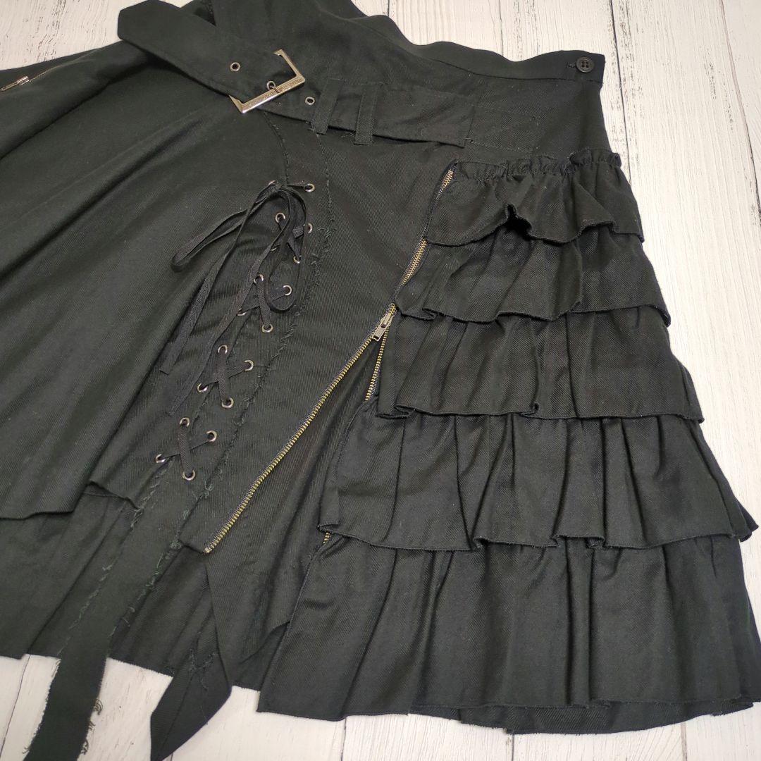 【BLACK PEACE NOW】ゴシック アシンメトリースカート レア 日本製
