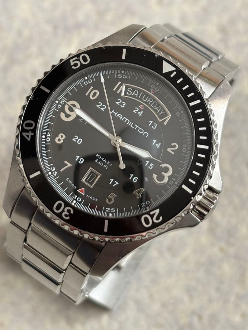 ハミルトン　カーキ　H645110 美品