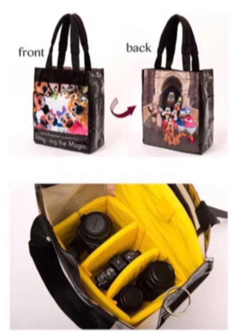 ディズニー 実写 カメラケース トートバッグ 虻川美香 新品未使用 完売商品