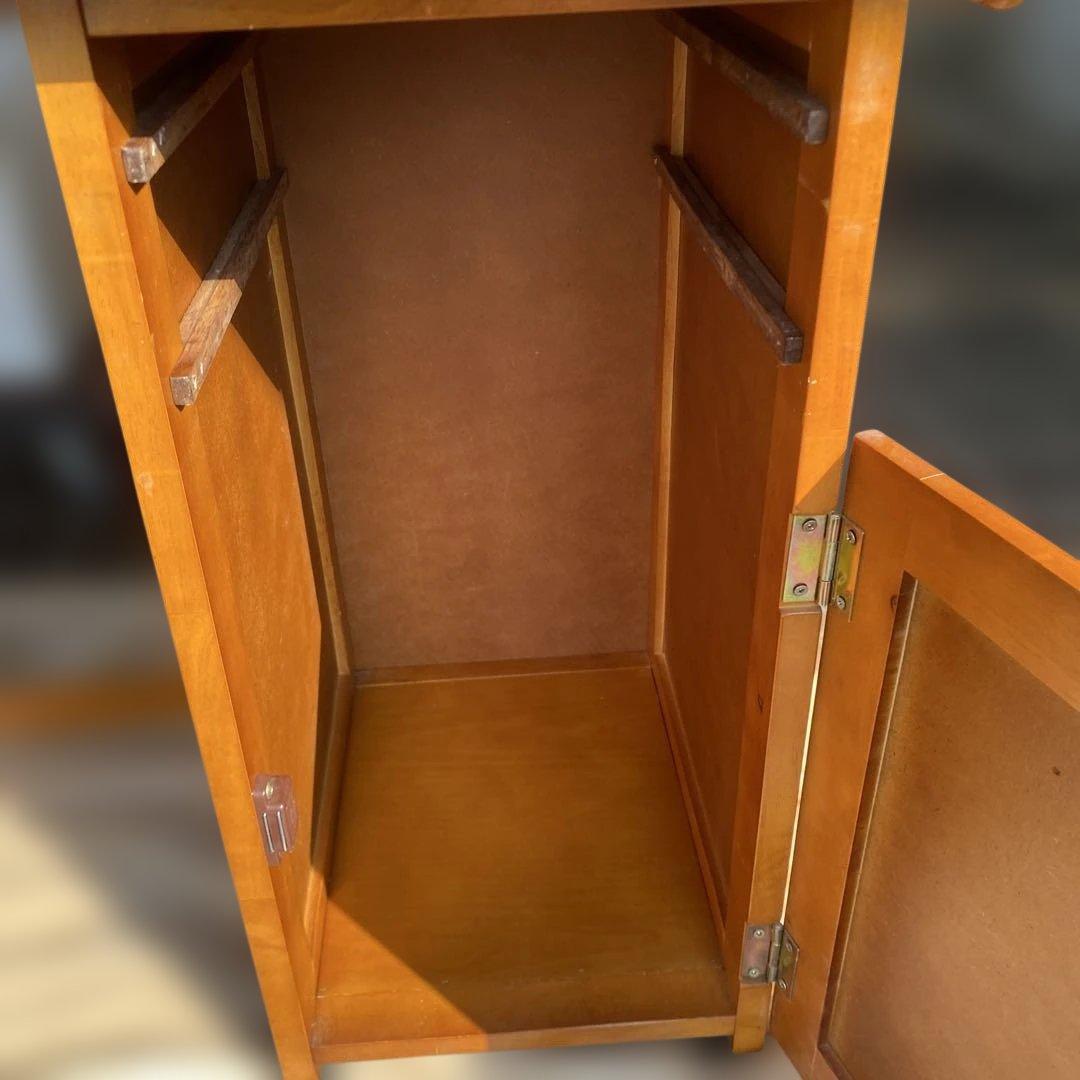 新たに傷入りました！CD 折りたたみデスク&チェア 収納付き キャスター