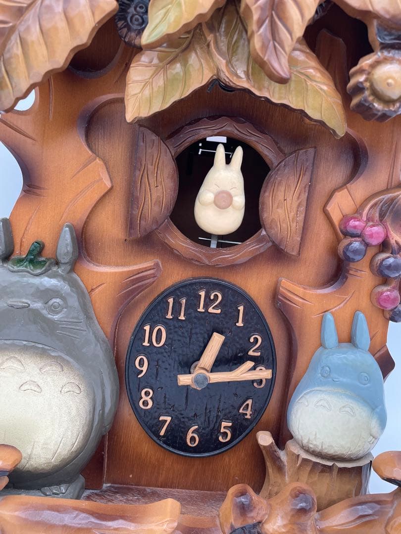 となりのトトロ 壁掛け時計4MJ806RH M1838N PM-15木製ジブリ②