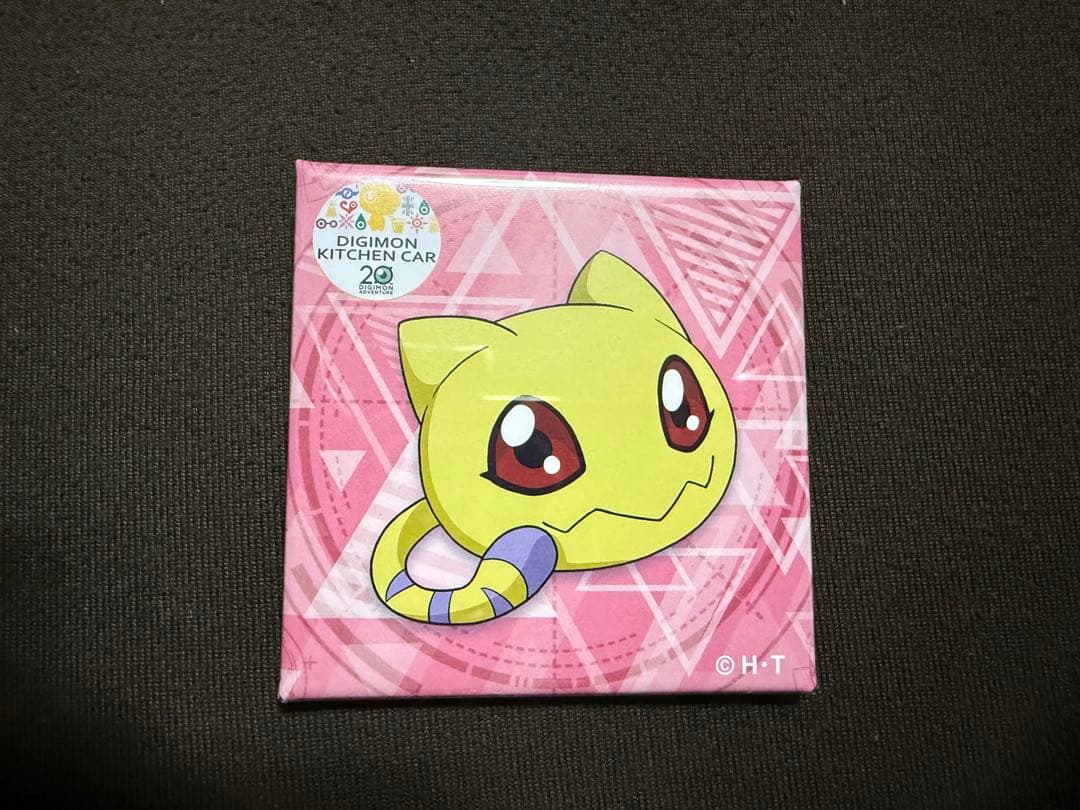 デジモン　キッチンカー　八神ヒカリ　テイルモン　進化スクエア缶バッジ6点セット