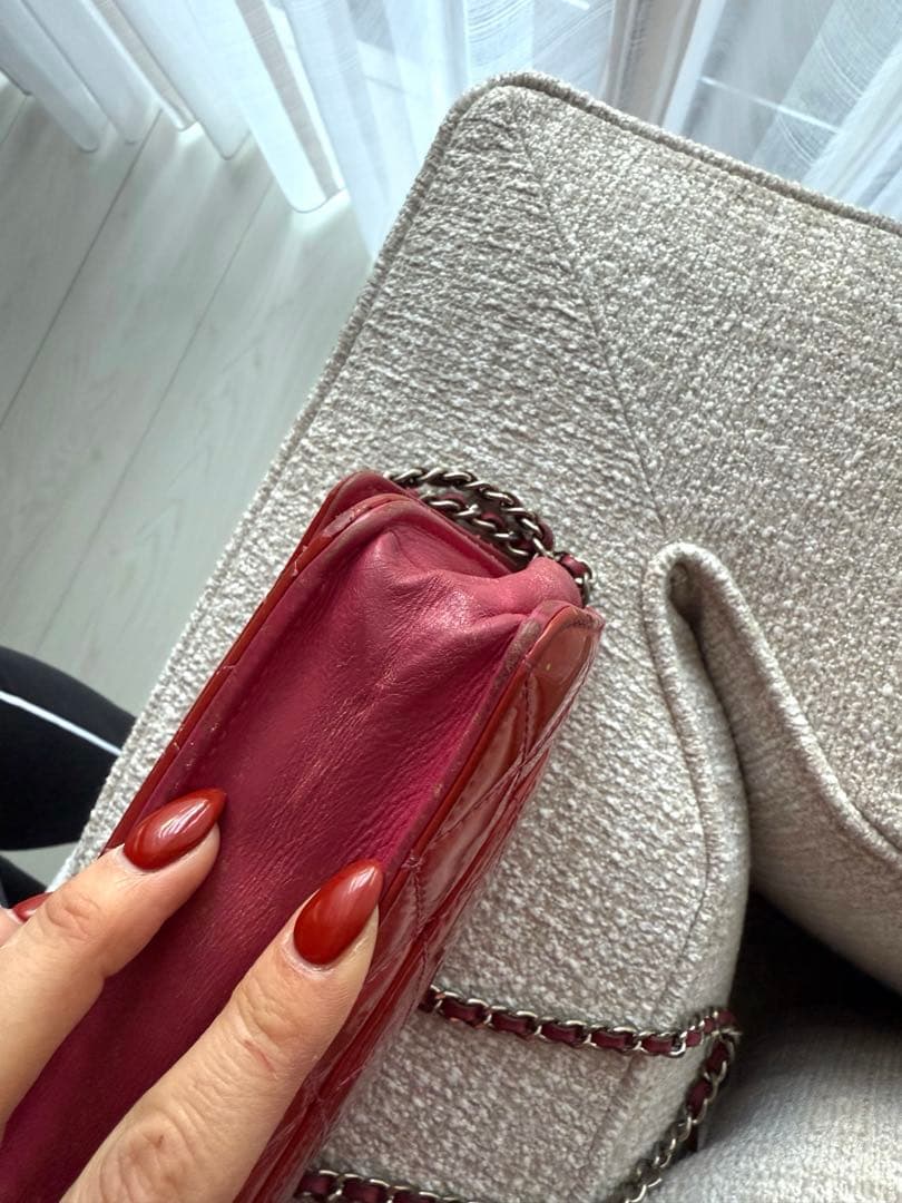 chanel チェーンウォレット　ピンク