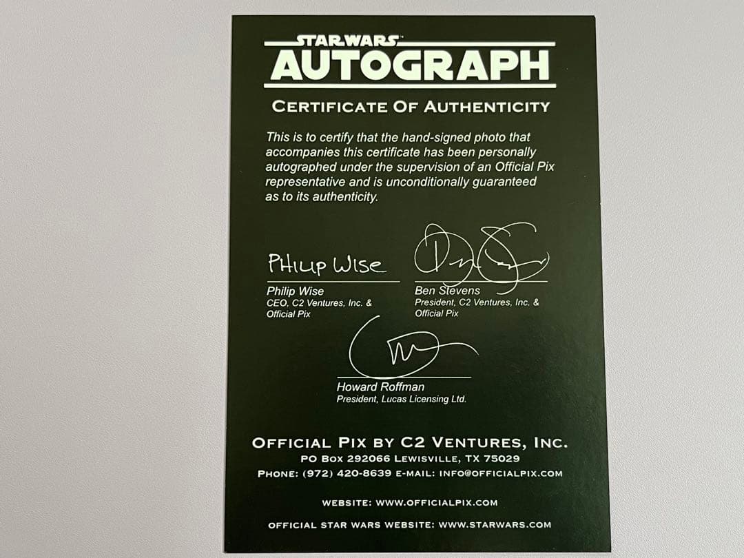 Star Wars 直筆サイン イアン マクダーミド スター ウォーズ