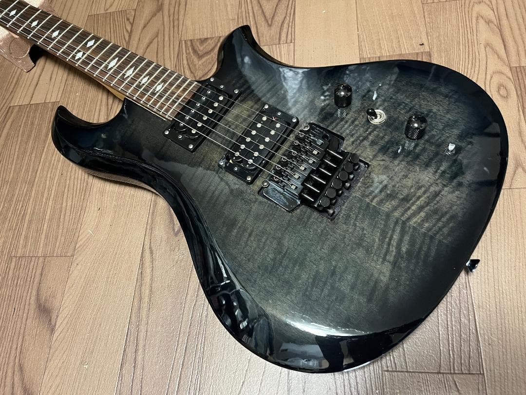 B.C.Rich Eagle シースルーブラック 虎目　Floyd Rose