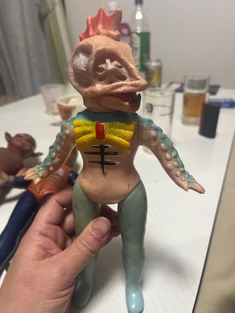 怪獣フィギュア 3体セット　さそり男　コウモリ男