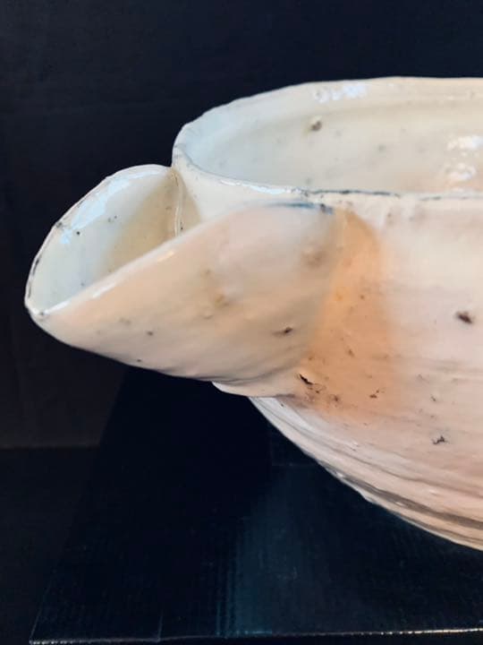 辻村史朗　粉引片口大鉢