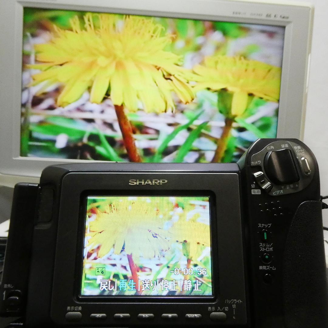 動動作良好 ビデオHi8 シャープ VL-HL50 8ミリビデオカメラDVD化に