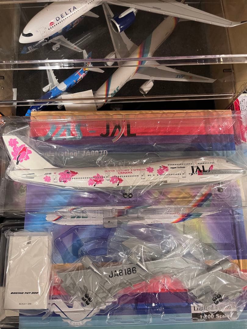 JAL BOEING747-300 1/200 飛行機模型