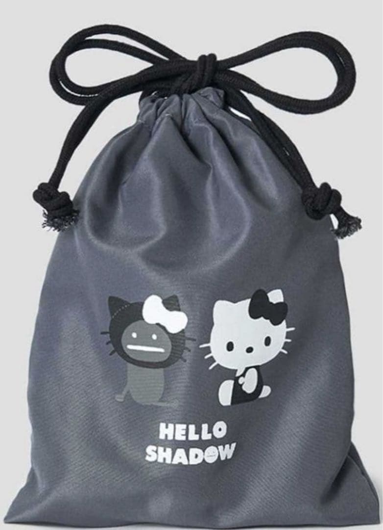ぬいぐるみチャーム袋 HELLO SHADOWウォレット財布ハローキティグラニフ