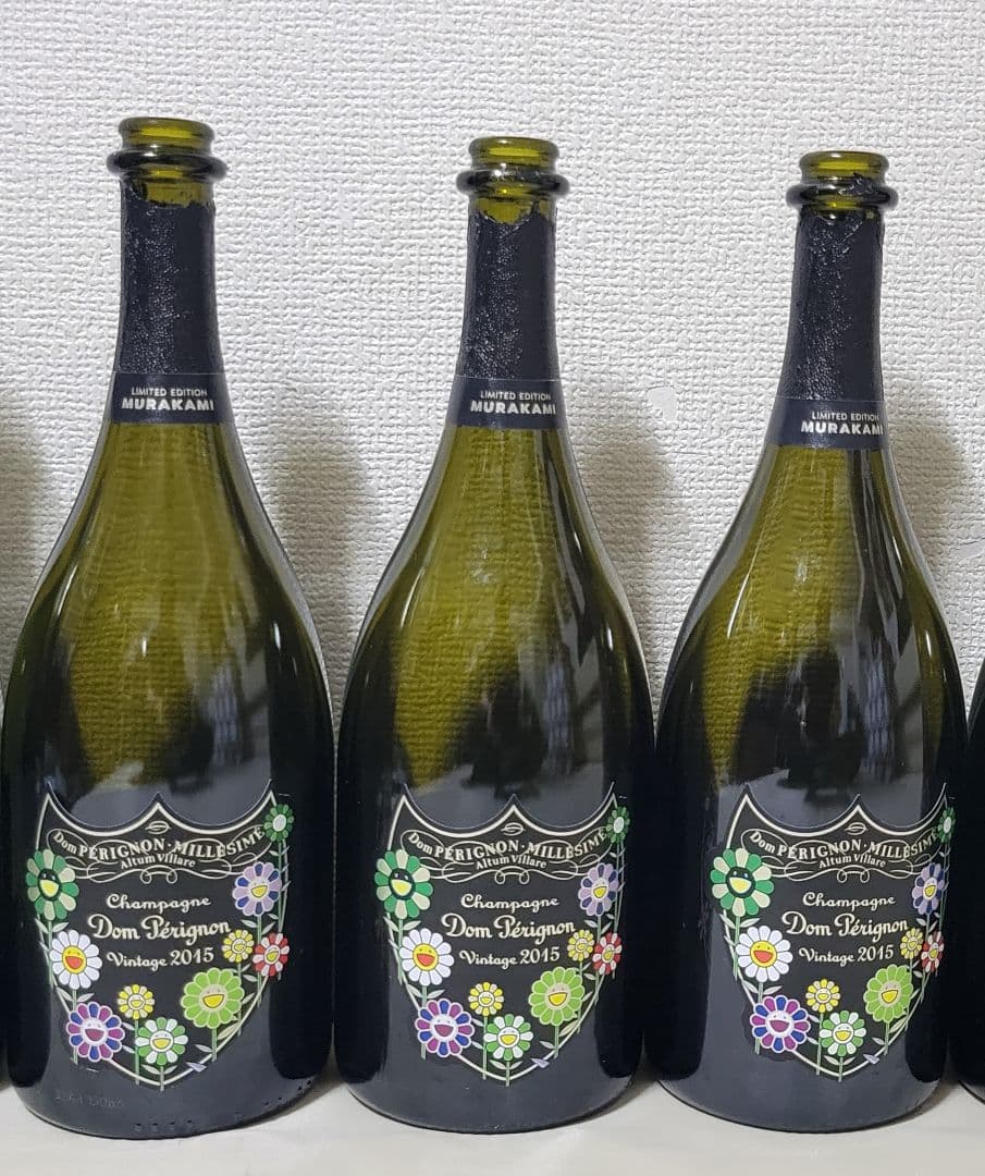 ドンペリ シャンパン 2015年村上隆コラボボトル ※空ビン、3本 - メルカリ
