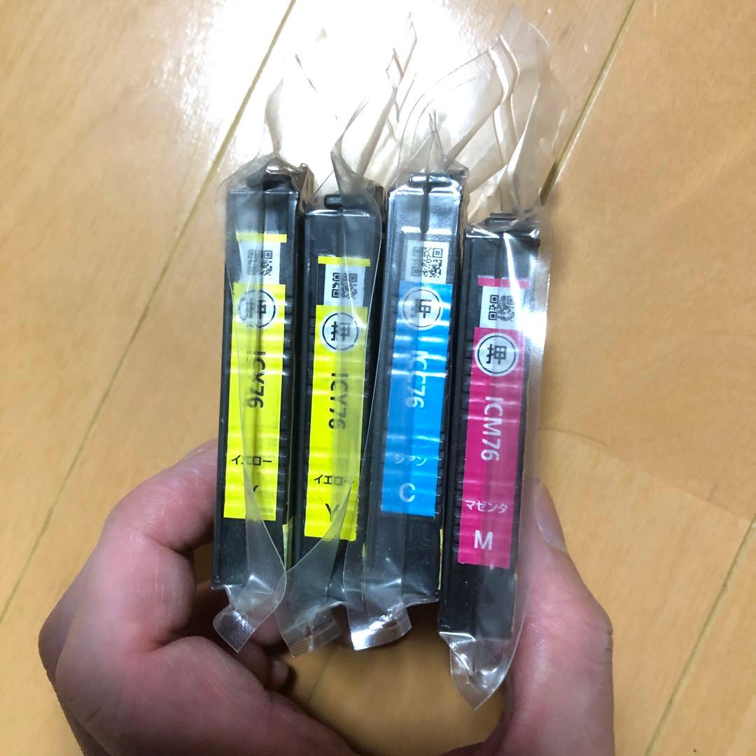 EPSON 純正IC76 インクカートリッジ 3色セット - メルカリ