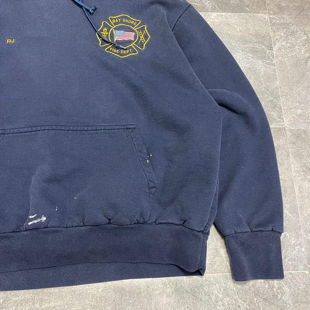 【90’s CAMBER】 USA製 パーカー XL ネイビー