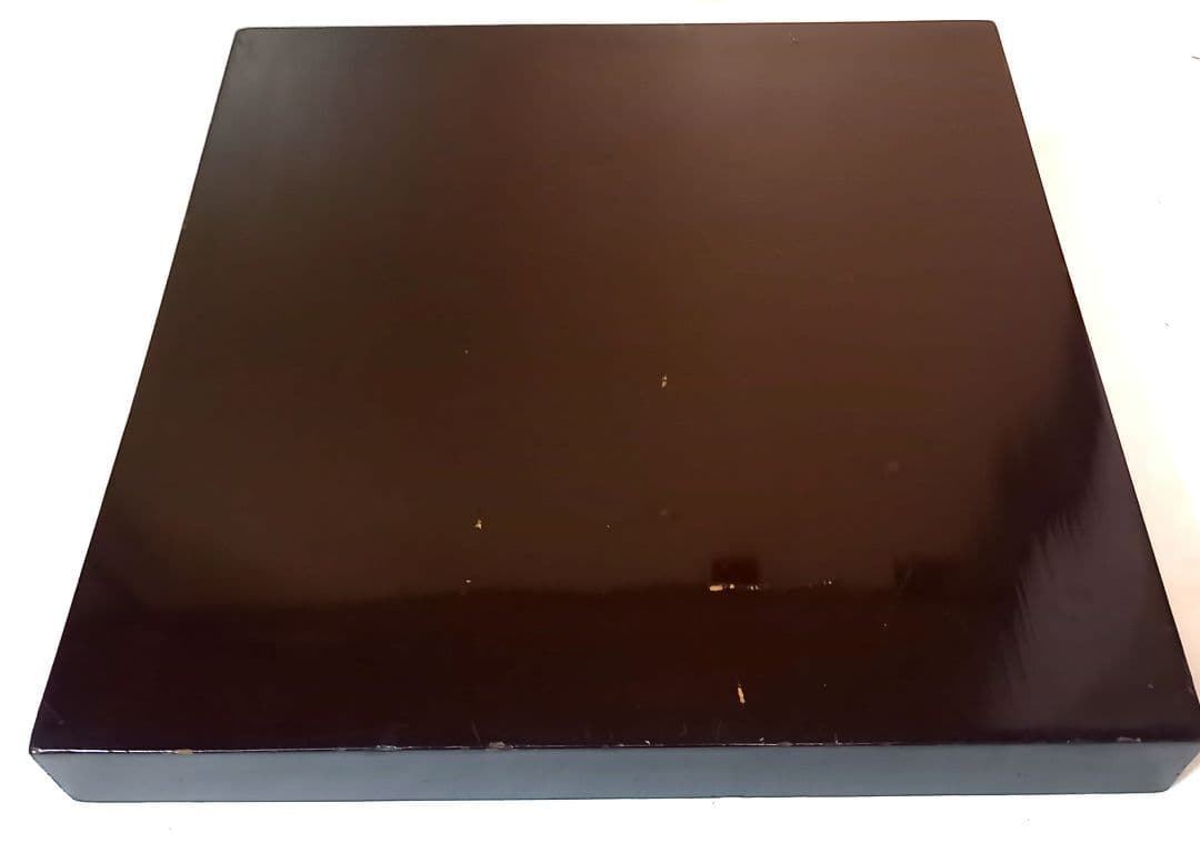 【最終価格】【時代物:文政】金蒔絵 草花文 角盆 2枚揃 共箱付　封書付