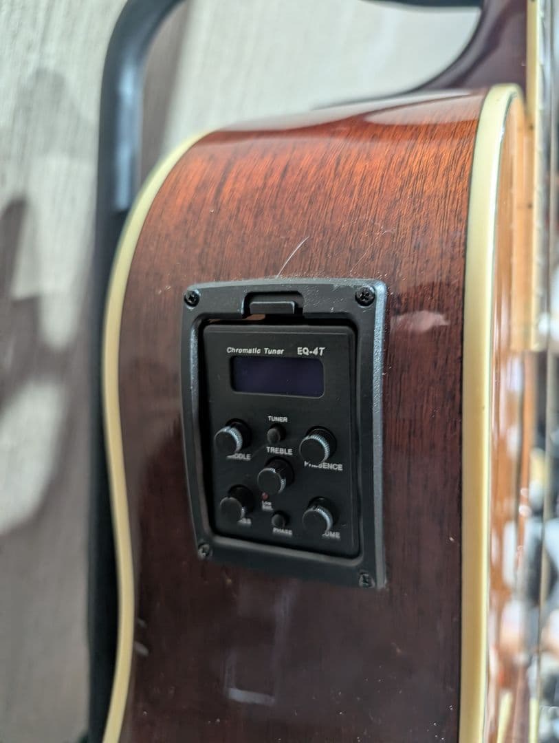良音/Epiphone AJ-200S/NA 改チューナー付エレアコ ケース付