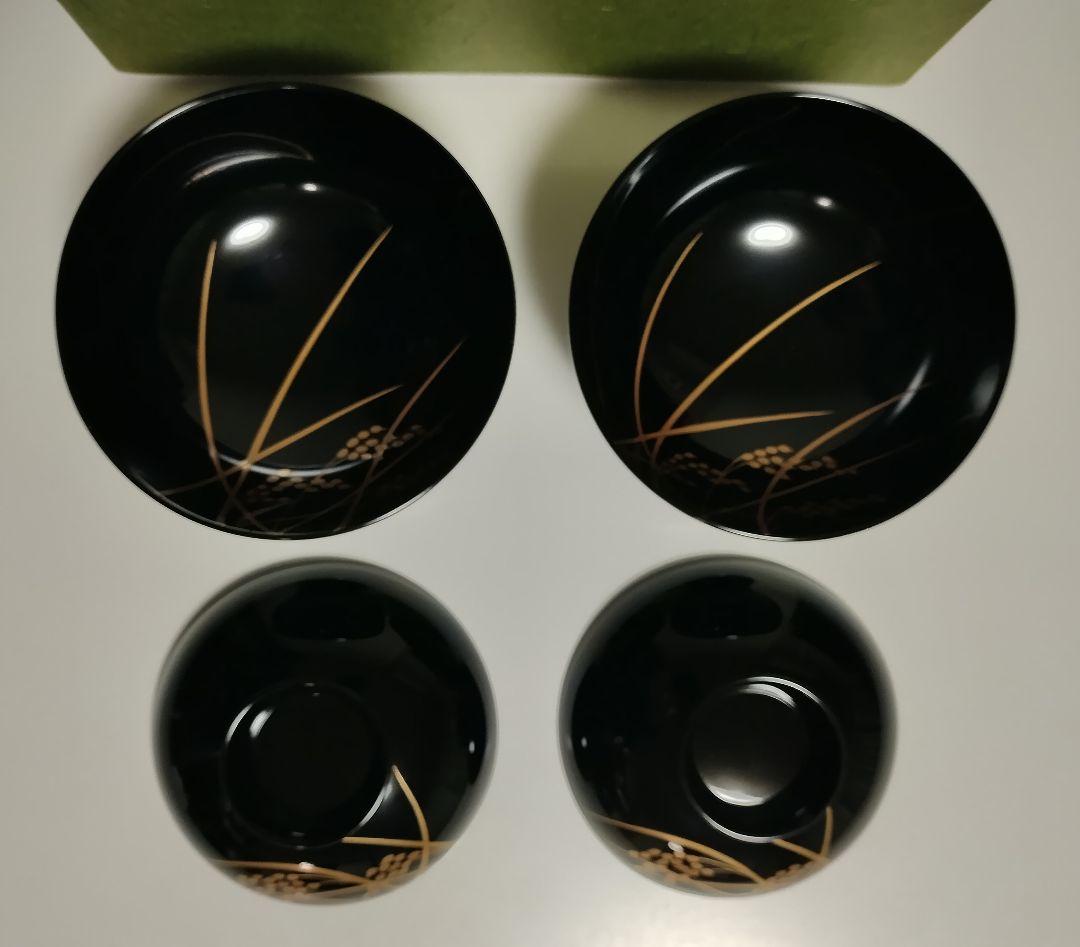 京都 平安象彦 稲穂蒔絵 吸物椀 2客 - メルカリ