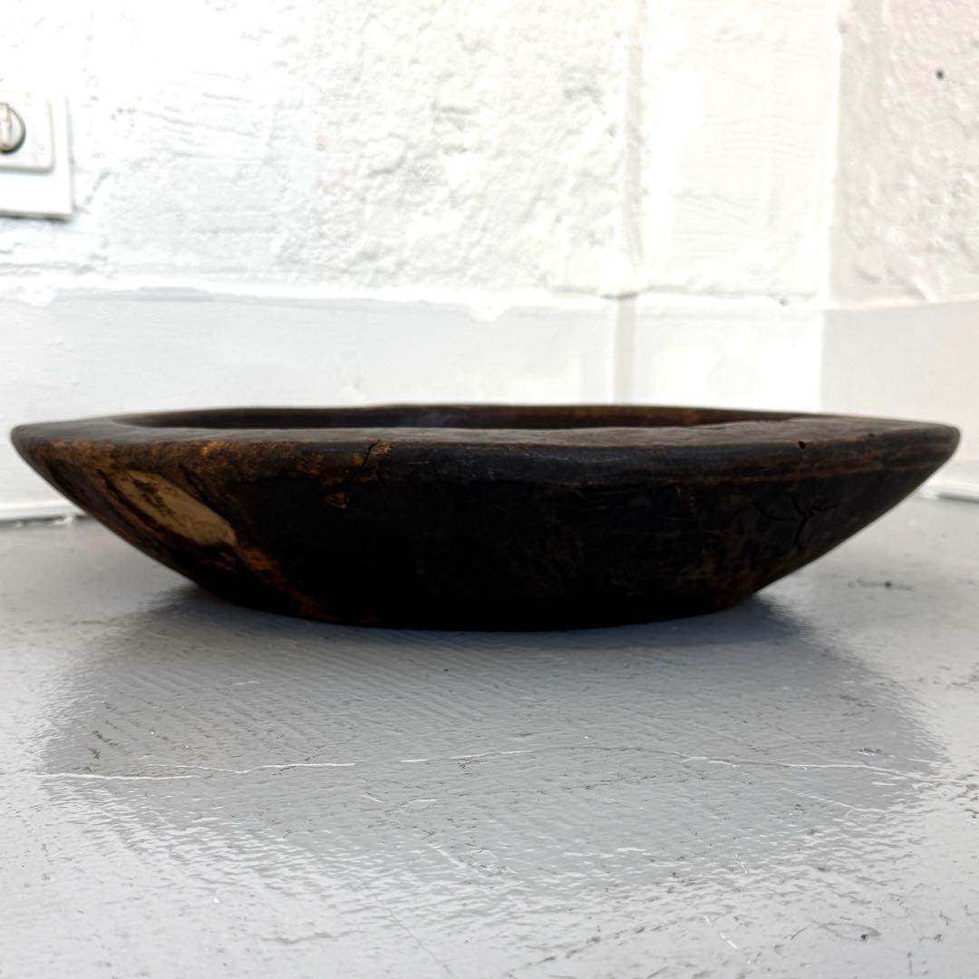 アンティーク 木製大皿 こね鉢 無垢材