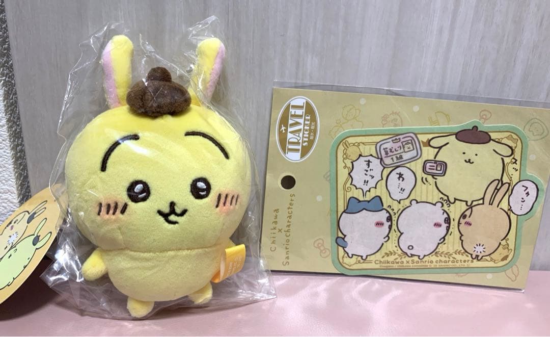 ちいかわ　サンリオコラボ　ぷちミニマスコット　うさぎ　ポムポムプリン