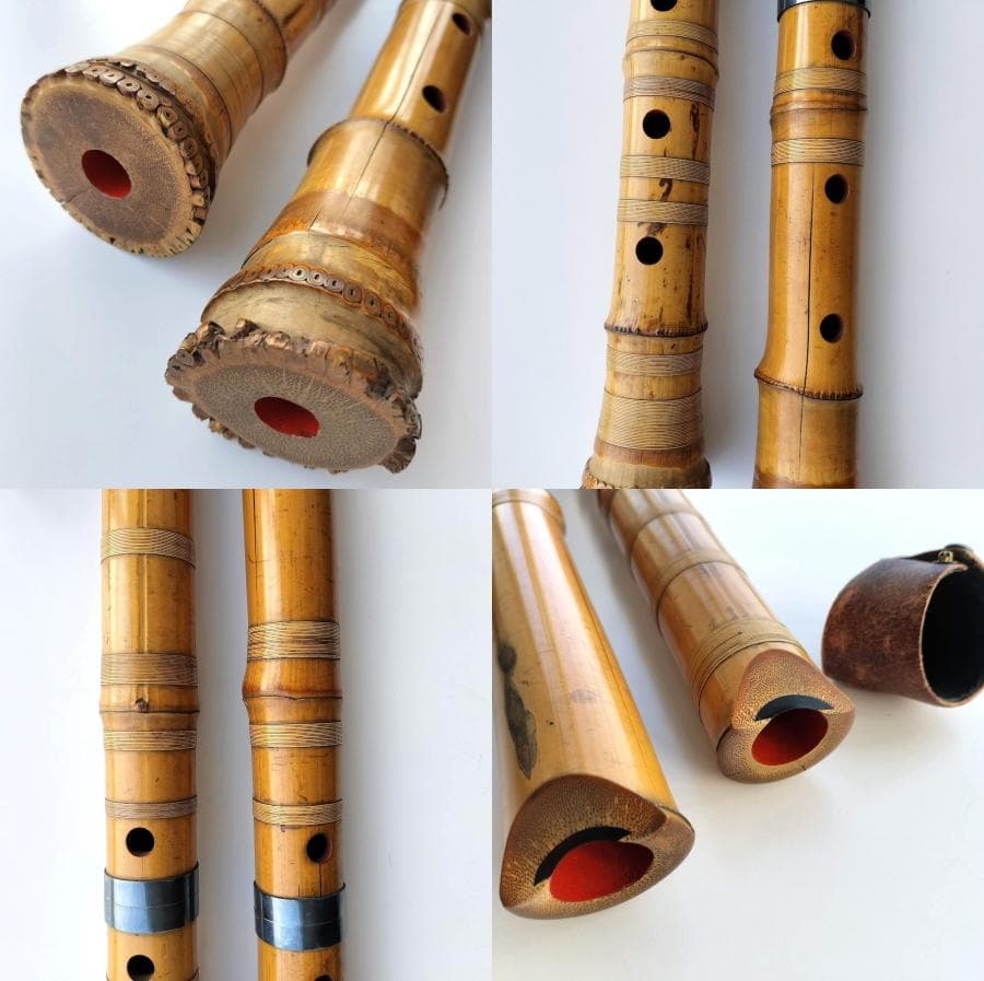 尺八　精華　2点　49cm　54cm　難あり