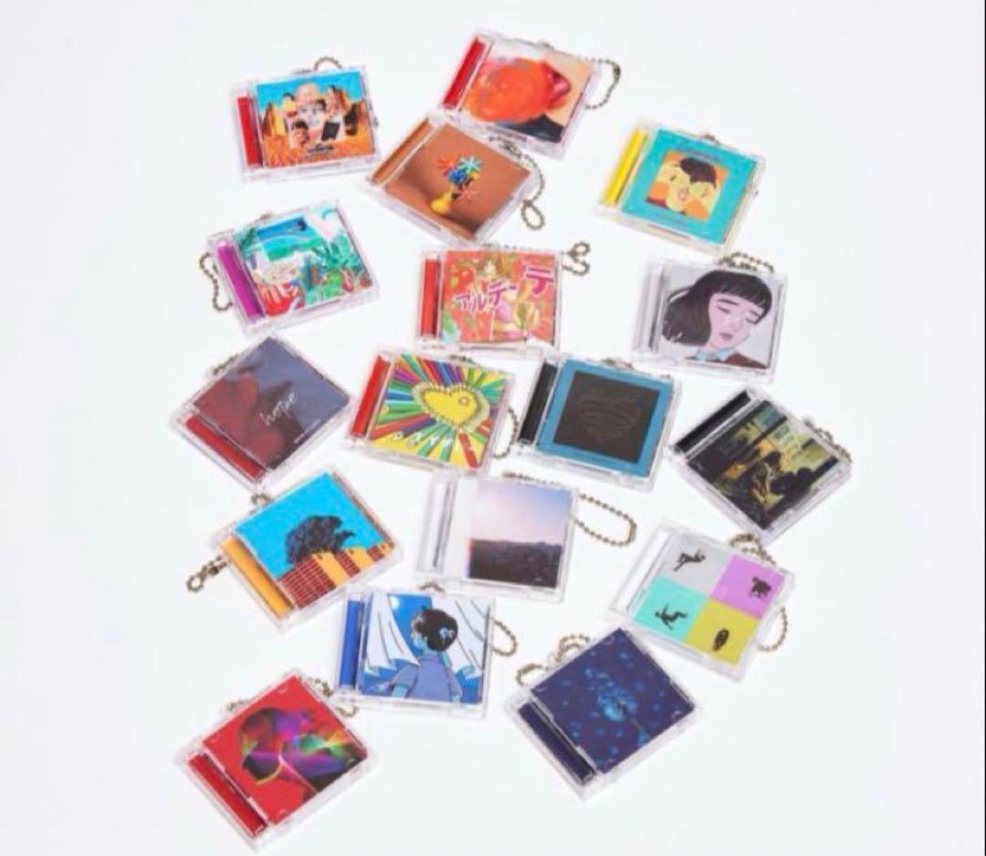 マカロニえんぴつ ミニチュアCD風キーホルダー 可愛いCD風キーホルダー